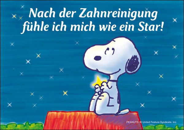 Nach der Zahnreinigung ...