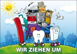 Wir ziehen um. (Zähne)
