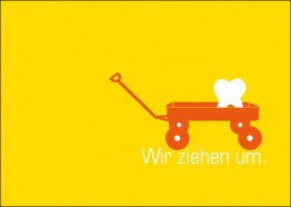 Wir ziehen um. (Bollerwagen)