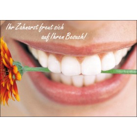 Mund mit Blume (Zahnarzt)